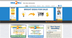Desktop Screenshot of ideas2sell.com