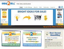 Tablet Screenshot of ideas2sell.com